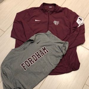 Fordham Nike DriFit Tee and Track Jacket